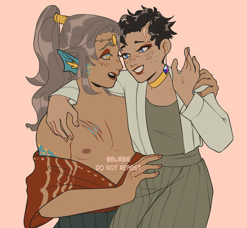 Adam and Artyom OC commission