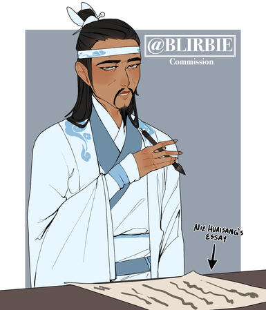 That one meme of Ben Affleck smoking a cigarette but it's Lan Qiren